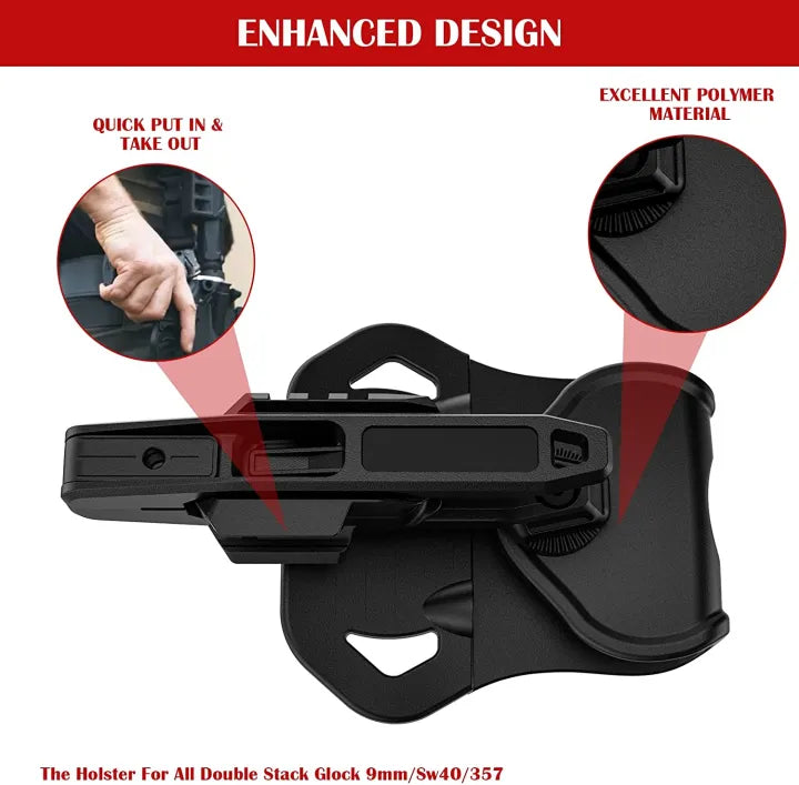 Universal OWB Holster with Rail Adapter