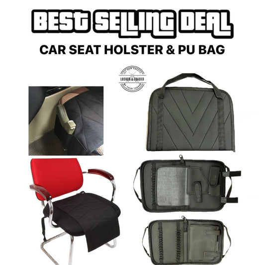 2-In-1 Deal - Car Seat Holster & PU Bag