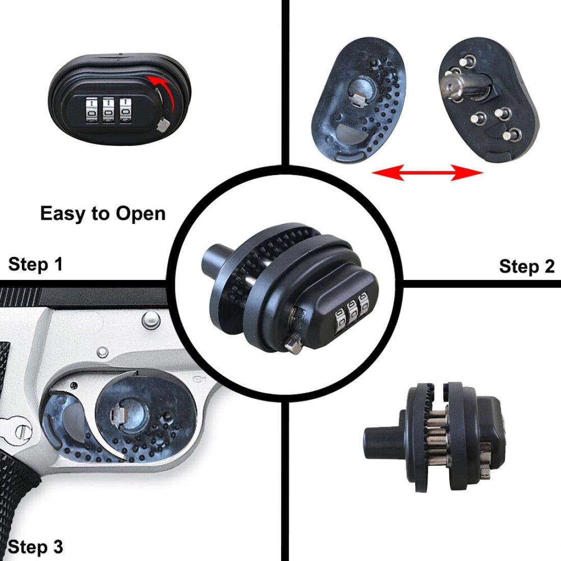 3 Digits Combination Trigger Lock